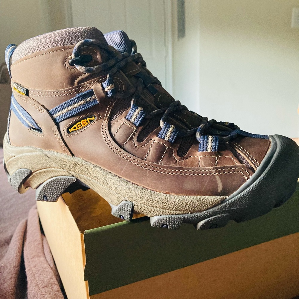 New Keen Hiking Boots Goat Crown Blue - Picture 5 of 9